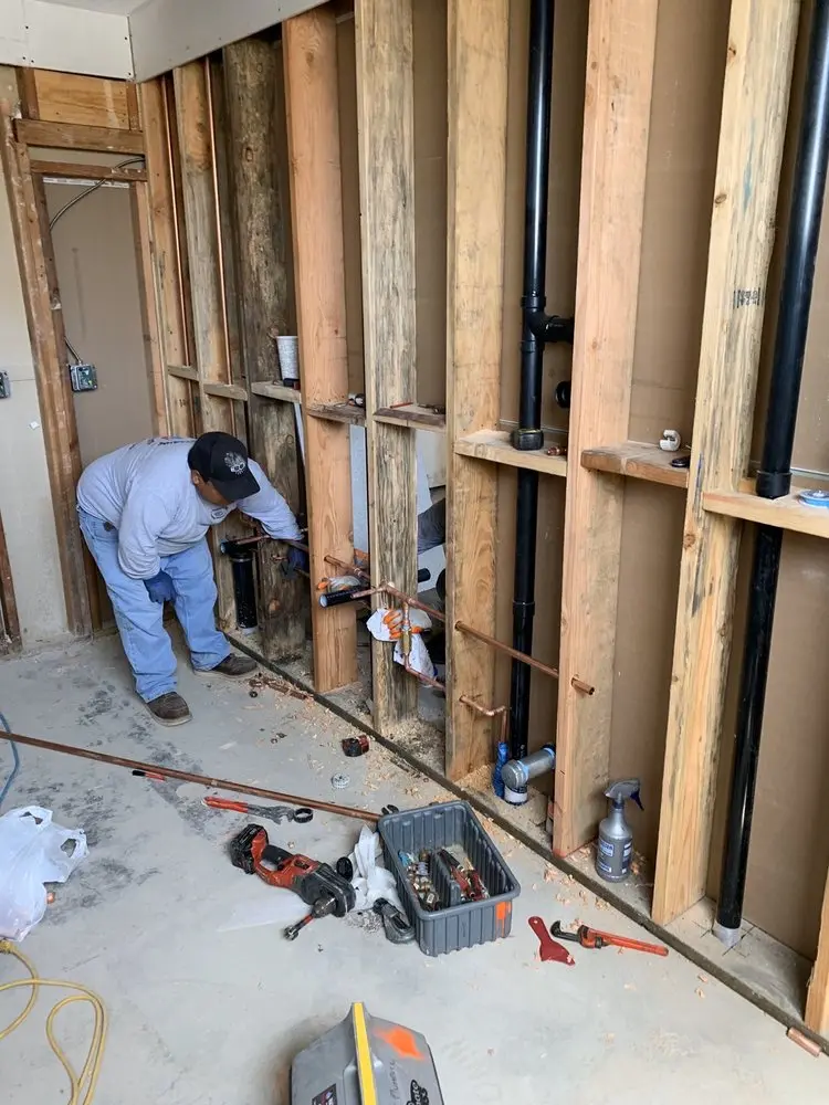 Commercial rough-in plumbing for Gas Line Repair in West Beaverton